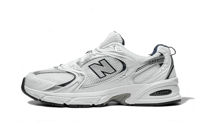 530 White Silver Navy