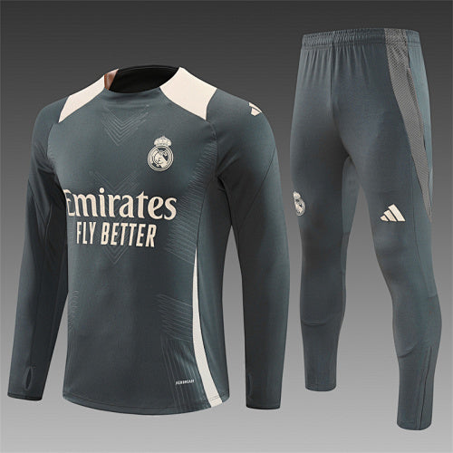 Chándal Real Madrid 24/25 Gris oscuro – Versión jugador