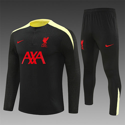 Chándal Liverpool 24/25 Negro y amarillo – Versión jugador