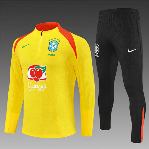 Chándal Brasil 25/26 Amarillo – Versión jugador