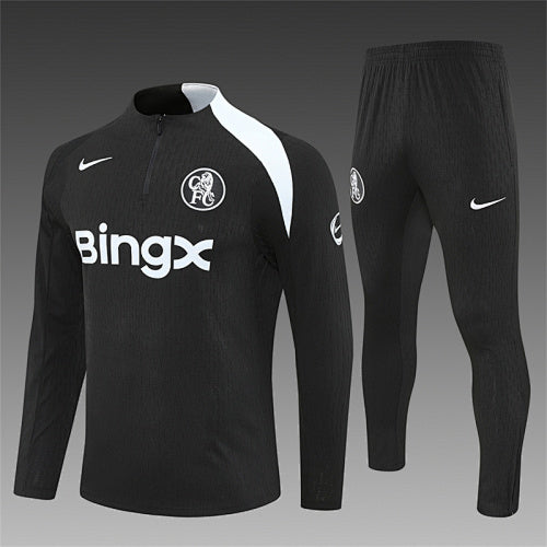 Chándal Chelsea 25/26 Negro – Versión jugador · Estilo T90