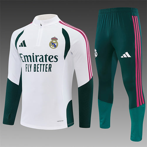 Chándal Real Madrid 26/27 Blanco y verde