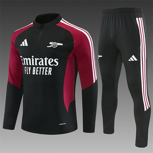 Chándal Arsenal 26/27 Negro y burdeos
