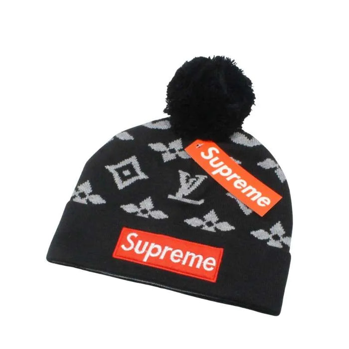 Gorro Louis Vuitton x Supreme Logo