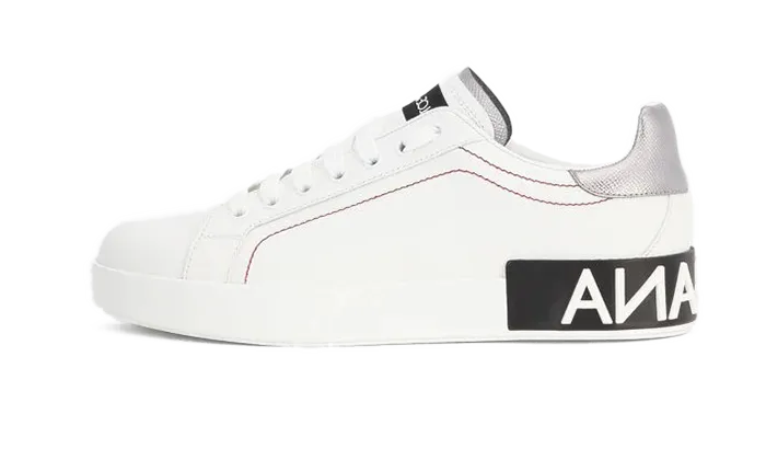 Calfskin nappa Portofino sneakers White