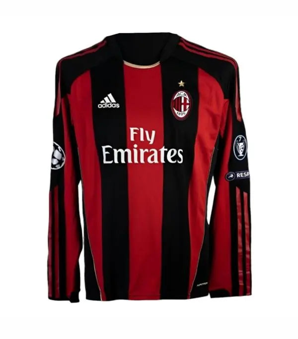 Camiseta retro AC Milan 10/11 1ª equipación manga larga