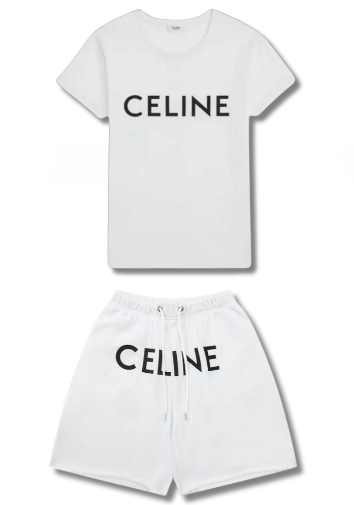 CELINE SHORT SET WHITE