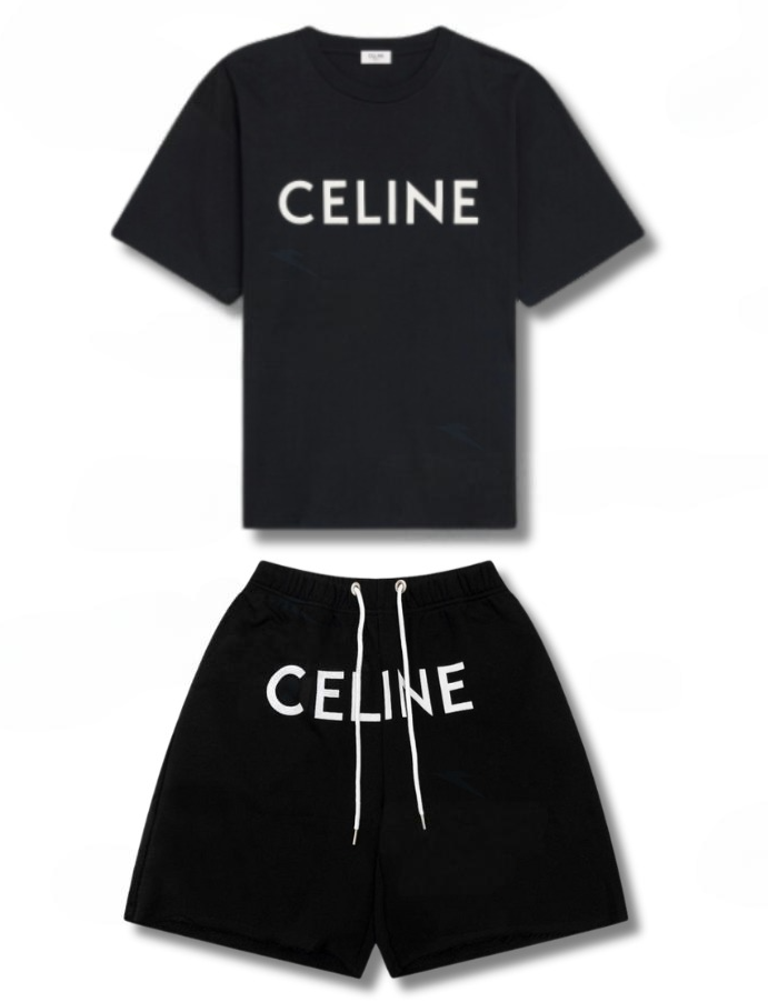 CELINE SHORT SET BLACK