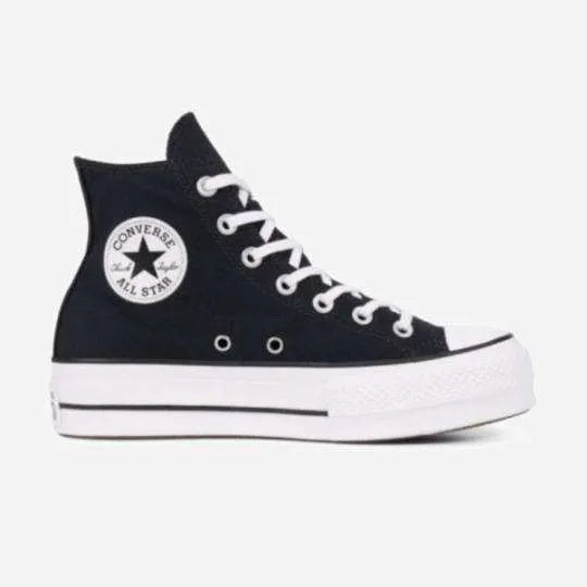 Converse All Star- Negras Altas Plataforma