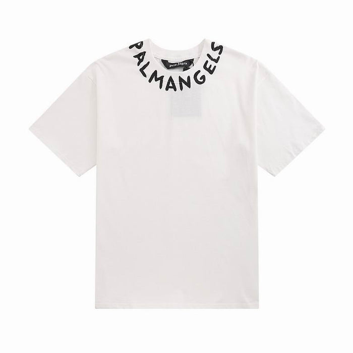 Camiseta Palm Angels Blanca Cuello