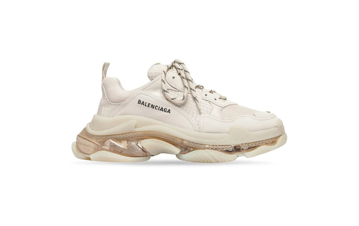Triple S Clear Sole Sneaker in White
