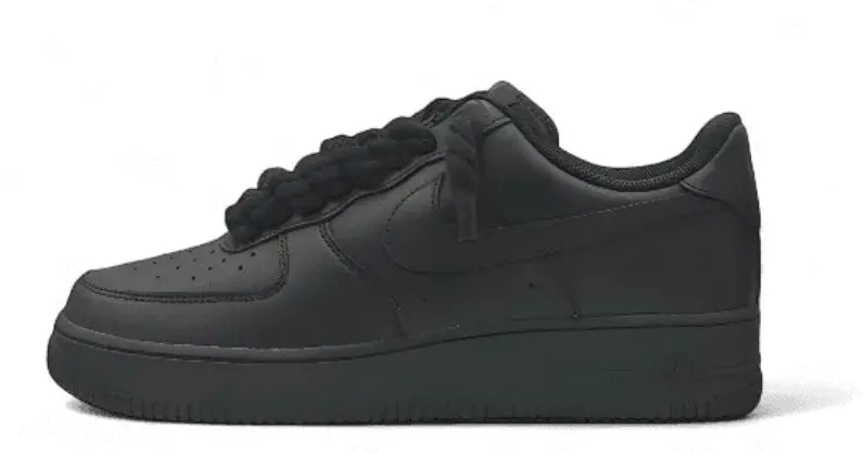 AF1 BLACK – BLACK ROPE LACES
