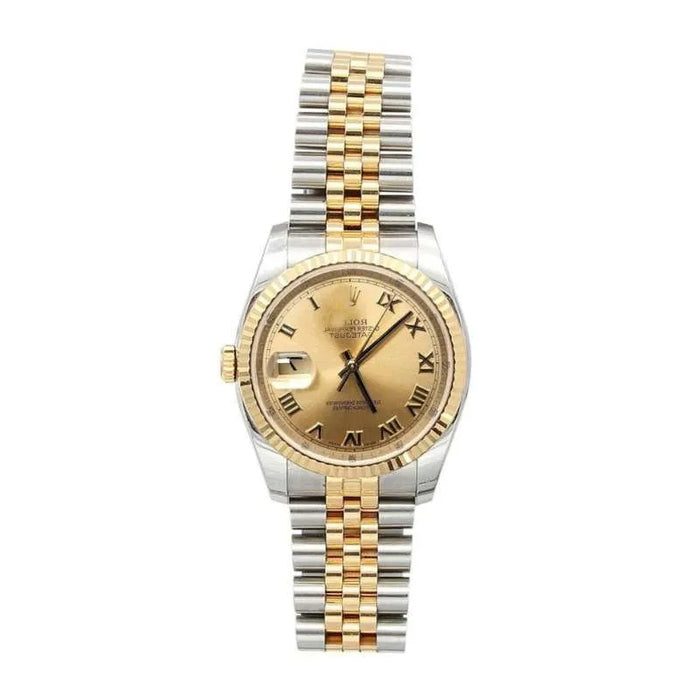 Rolex Date Just Champagne Gold RLX016