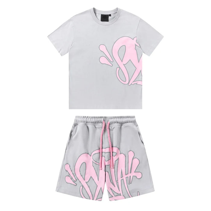 Syna World Grey Pink Short set