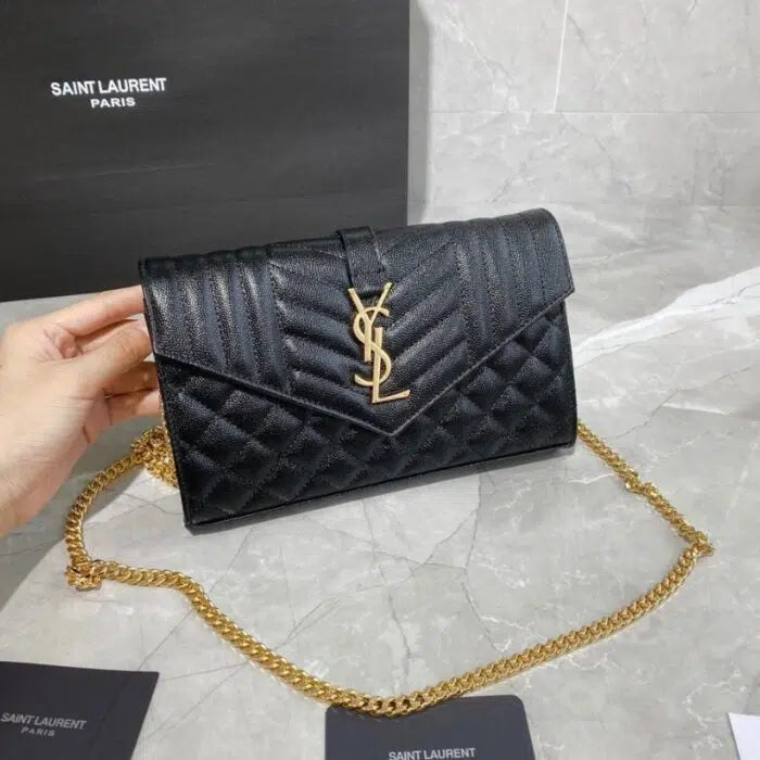 Yves Saint Laurent Small Envelope Chain Wallet